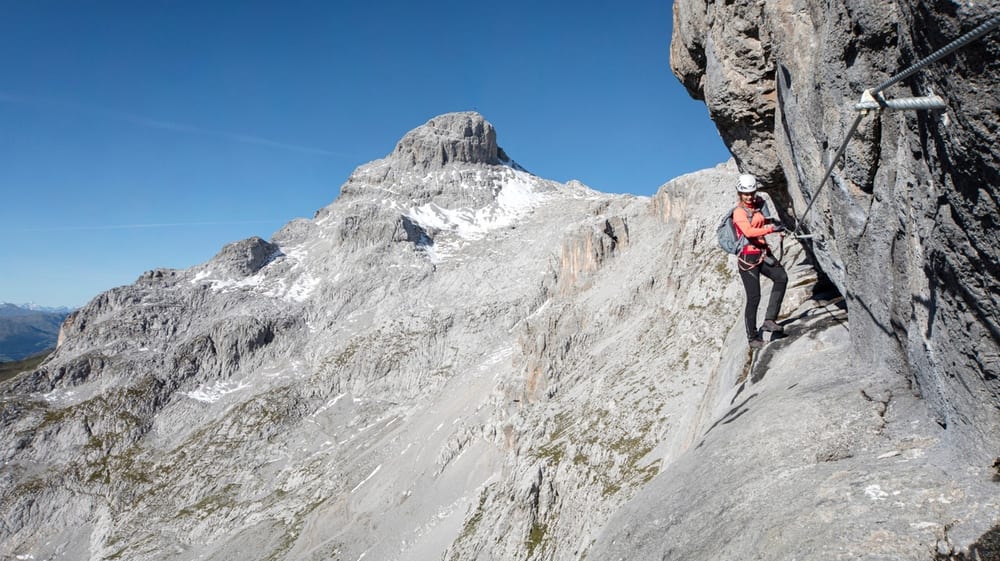 Via Ferrata Partnunblick