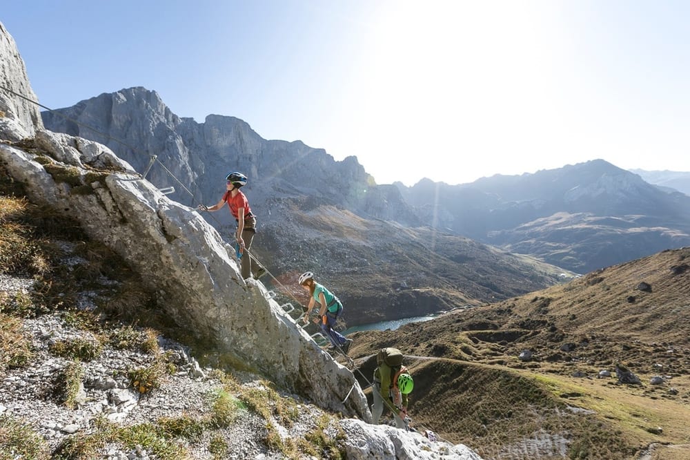 Familien-Klettersteig Partnunblick