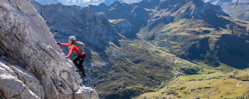 Via Ferrata Partnunblick